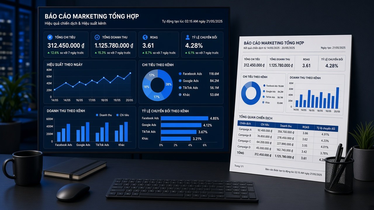 Tự động báo cáo ads