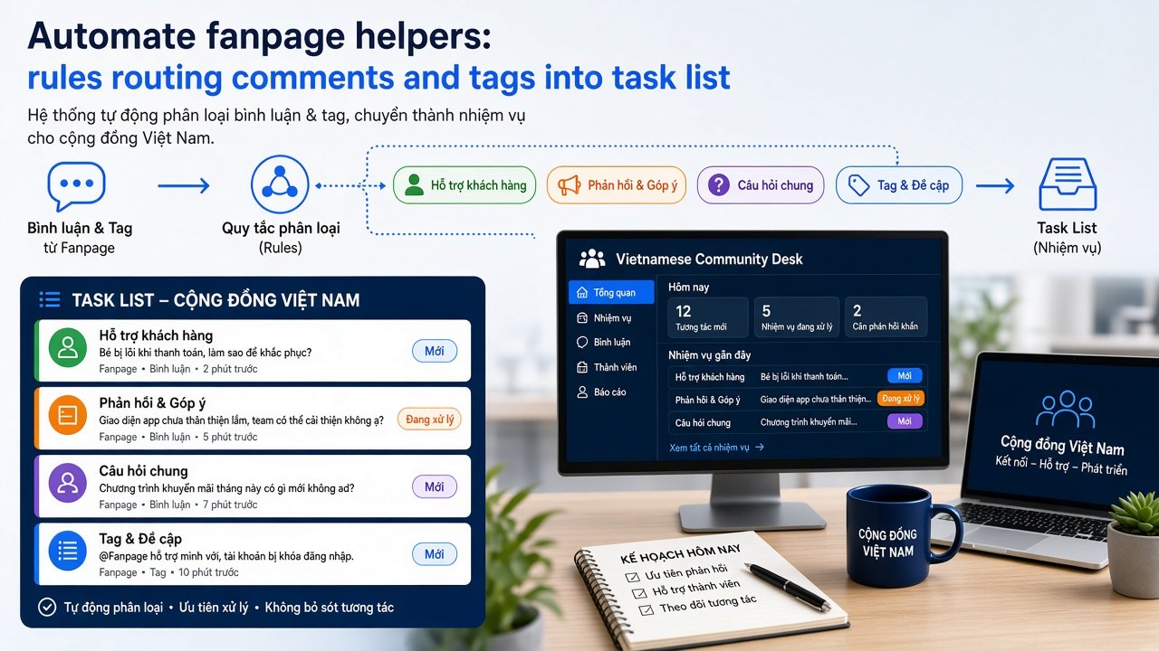 Tự động hỗ trợ Fanpage