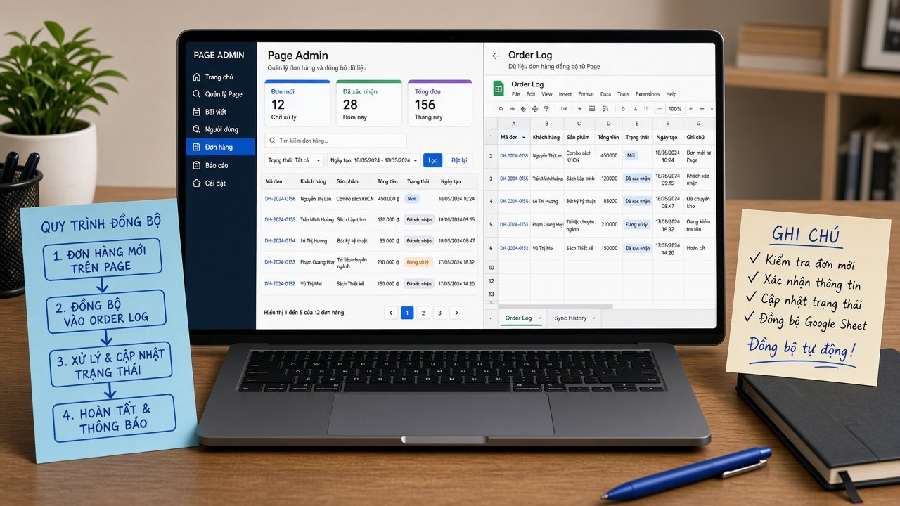 Đồng bộ Page — Sheet — quy trình