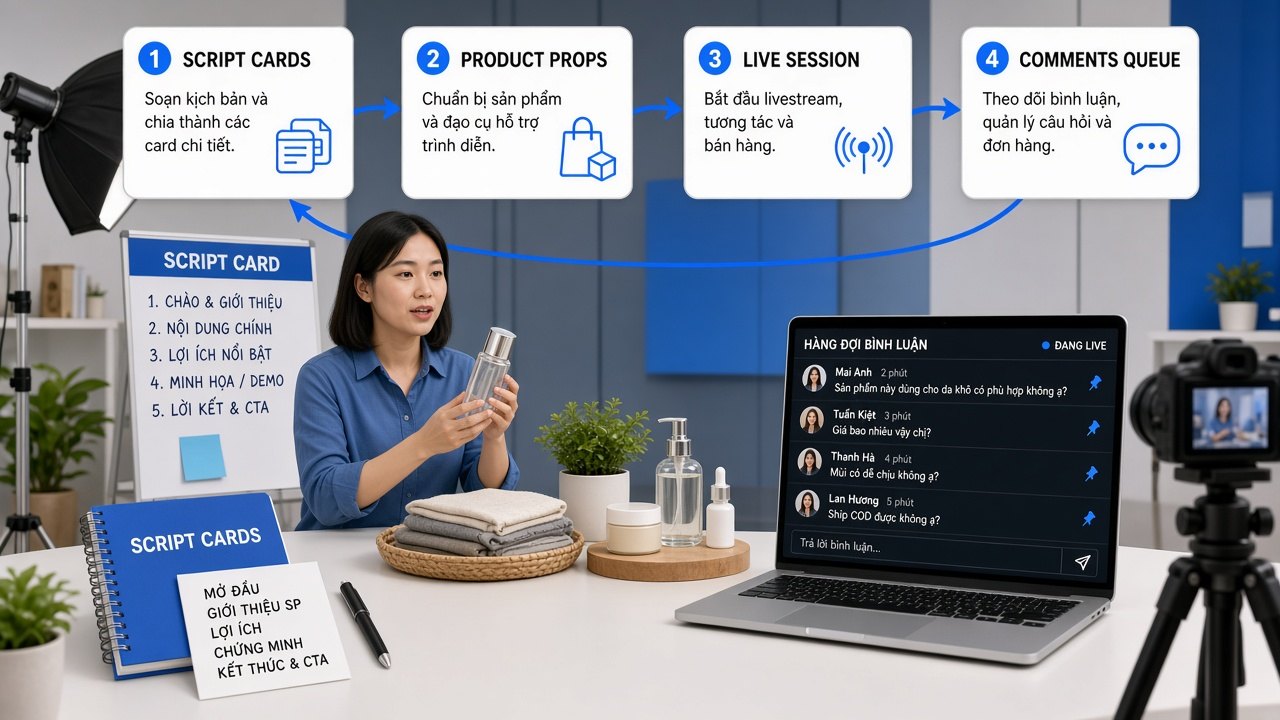 Nhịp live và chốt đơn trong phiên