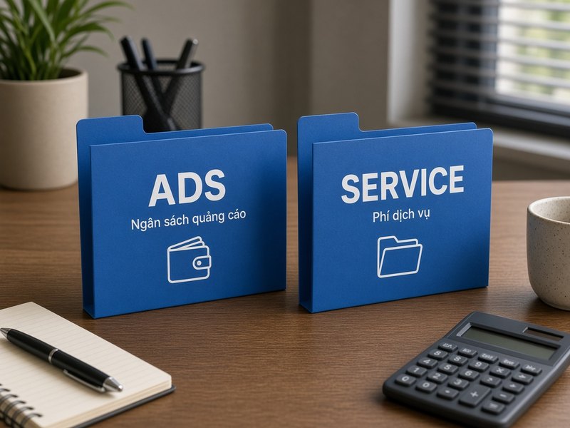 Ngân sách Ads tách riêng trên TKQC shop