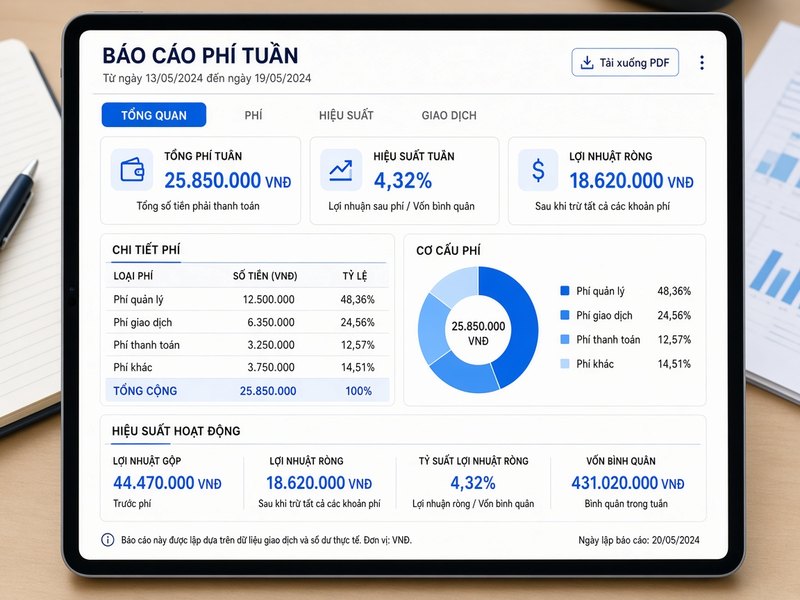 Báo cáo minh bạch hằng tuần